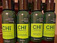 CHI Essentials Hair Travel Set Shampoo, Conditioner, Spray, Serum 2 OZ