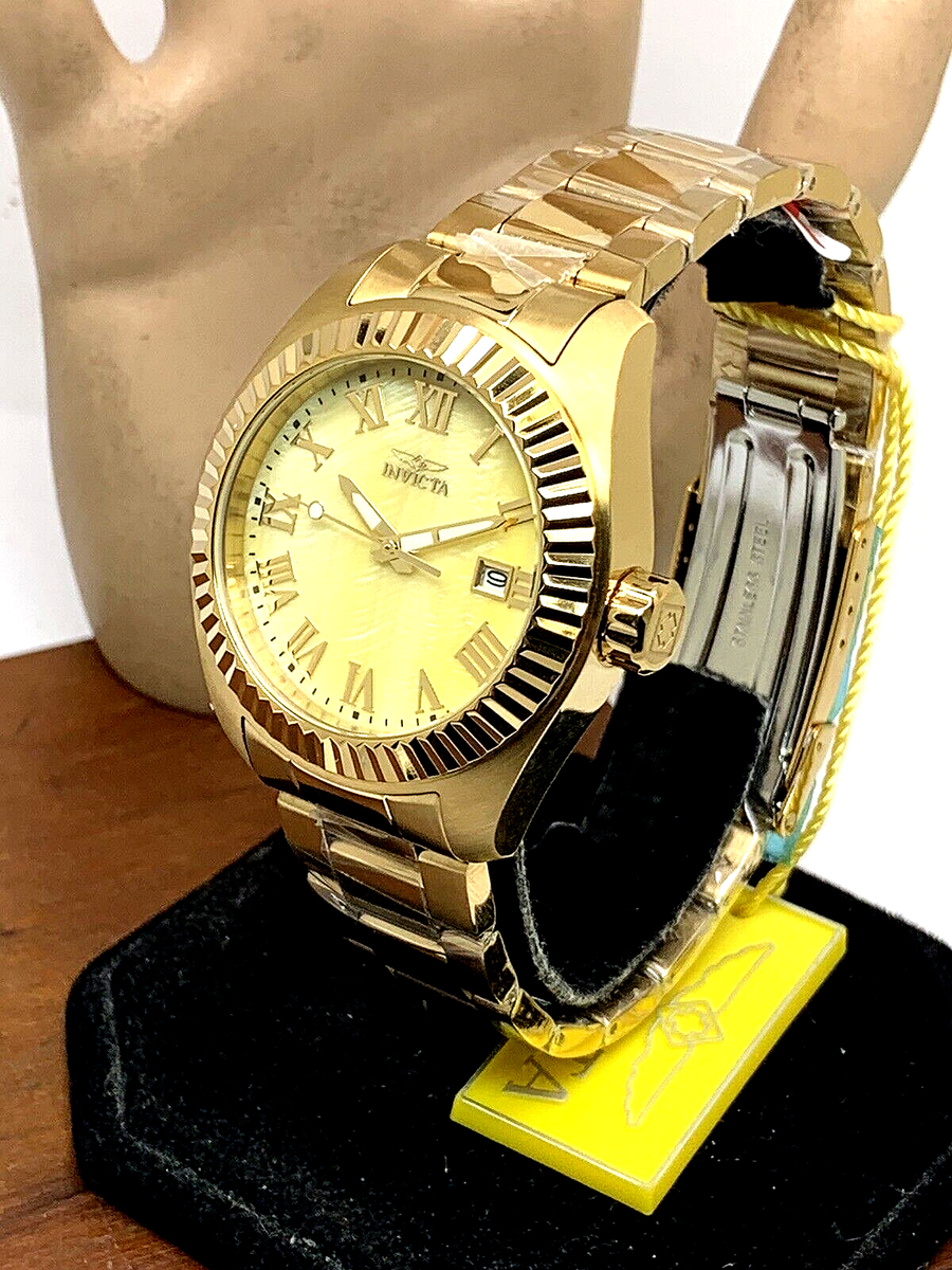 Invicta Women's Watch Angel 20316 Mother of Pearl Gold Dial Steel