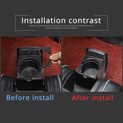 Rivestimento pannello supporto coppa acqua posteriore interno fibra di carbonio per Hummer H3 06-10 - Foto 13 di 13