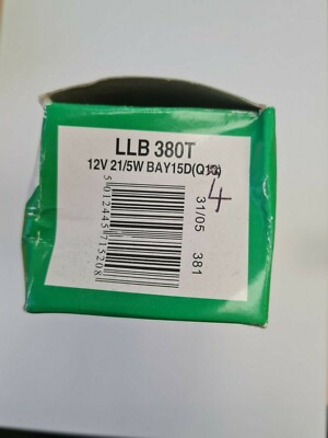 4 x Lucas LLB380T 12v 21/5w Bay15d S25 'E' Brake Stop Tail Light bulbs