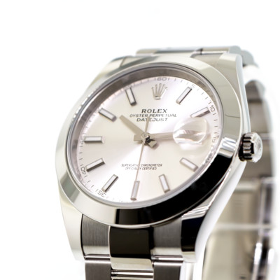 Datejust II 41mm Stainless Steel Silver Index Dial & Smooth Bezel 126300