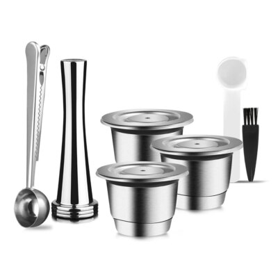 Stainless Steel Refillable Reusable Coffee Capsule Pods Filter for Nespresso