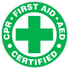 CPR First Aid AED Certified Bumper Sticker Military Vinyl Soldier Decal 5"