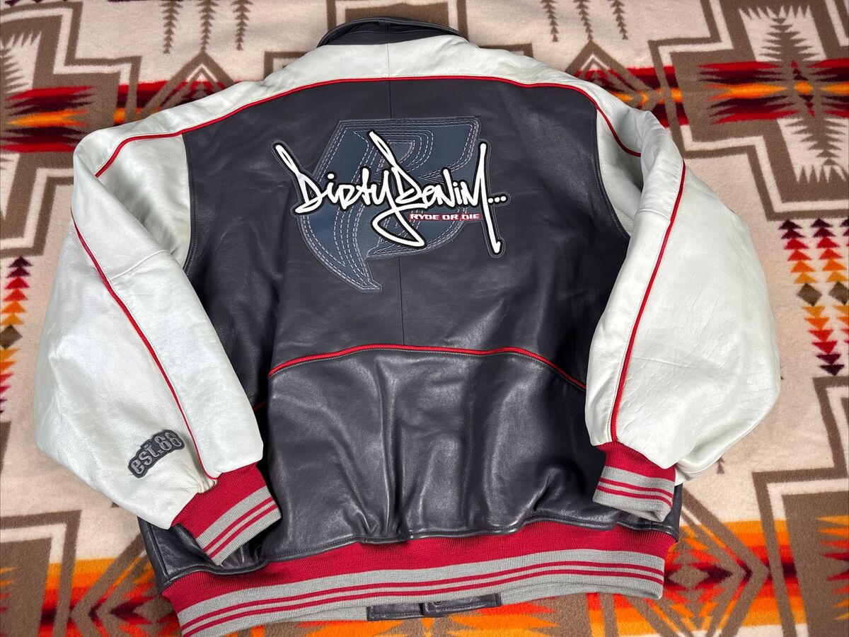 Ruff Ryders Dirty Denim DMX Vintage Y2K Genuine Leather Ruff Ryders Dirty Denim DMX Vintage Y2K Genuine Leather