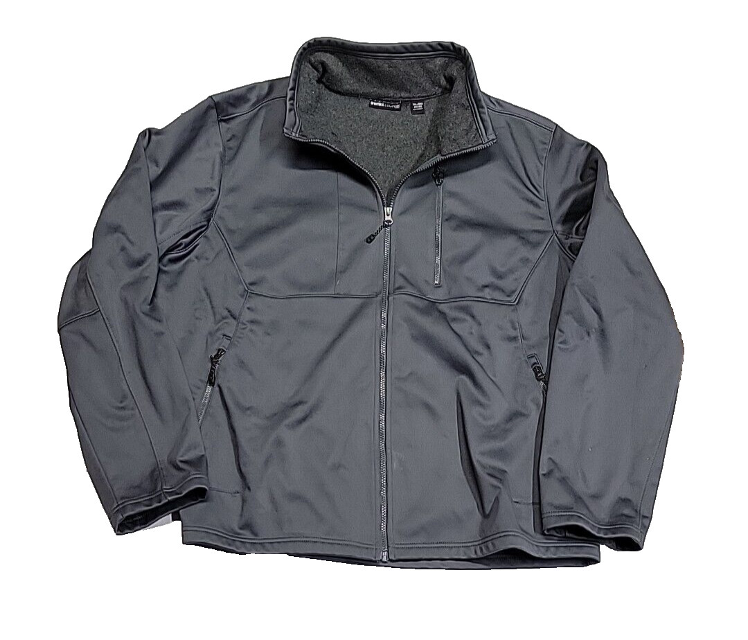 Swiss Tech Fleece Lined Softshell Activewear Gray… - image 1