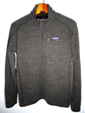 Patagonia Better Sweater 1/4 Zip Mens Small Brown Fleece Pullover Hiking