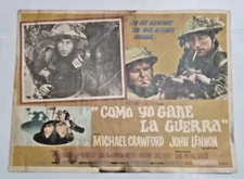 HOW I WON THE WAR 1967 MEXICAN LOBBY CARD JOHN LENNON BEATLES RICHARD LESTER