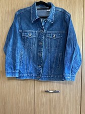 VTG 90's Bill Blass Jeanswear Ladies Blue Denim Jean Jacket Size MED Hong Kong