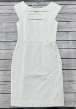 Vestido French Connection Marfil Talla 6 Abertura Top Retro Rocker