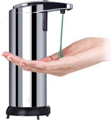 Automatischer Seifenspender 250ml Handspender STAHL mit Infrarotsensor