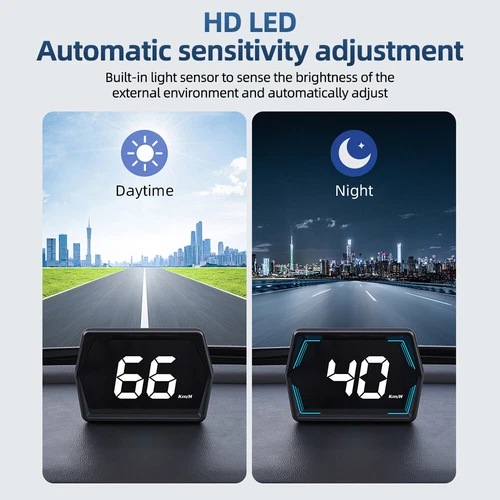 Universal Digital GPS Speedometer Car HUD Head Up Display MPH/KM Overspeed Alarm - Picture 13 of 20