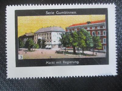 (13662) Reklamemarke - Gumbinnen - Markt mit Regierung