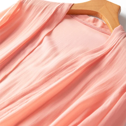  Seiden Cardigan dünn lang Oberteil Kimono Schal Mantel Sommer Strand Cover Up MM148 - Bild 4 von 40