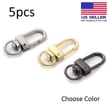 5pcs Keychain DIY Accessories Swivel Trigger Clip Connector Key Ring Bag Clasps