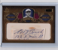 2007 SP Legendary Cuts Ed Roush Legendary Cuts Signatures Auto #'ed 07/50