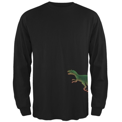 Allosaurus Dinosaur Distressed Black 