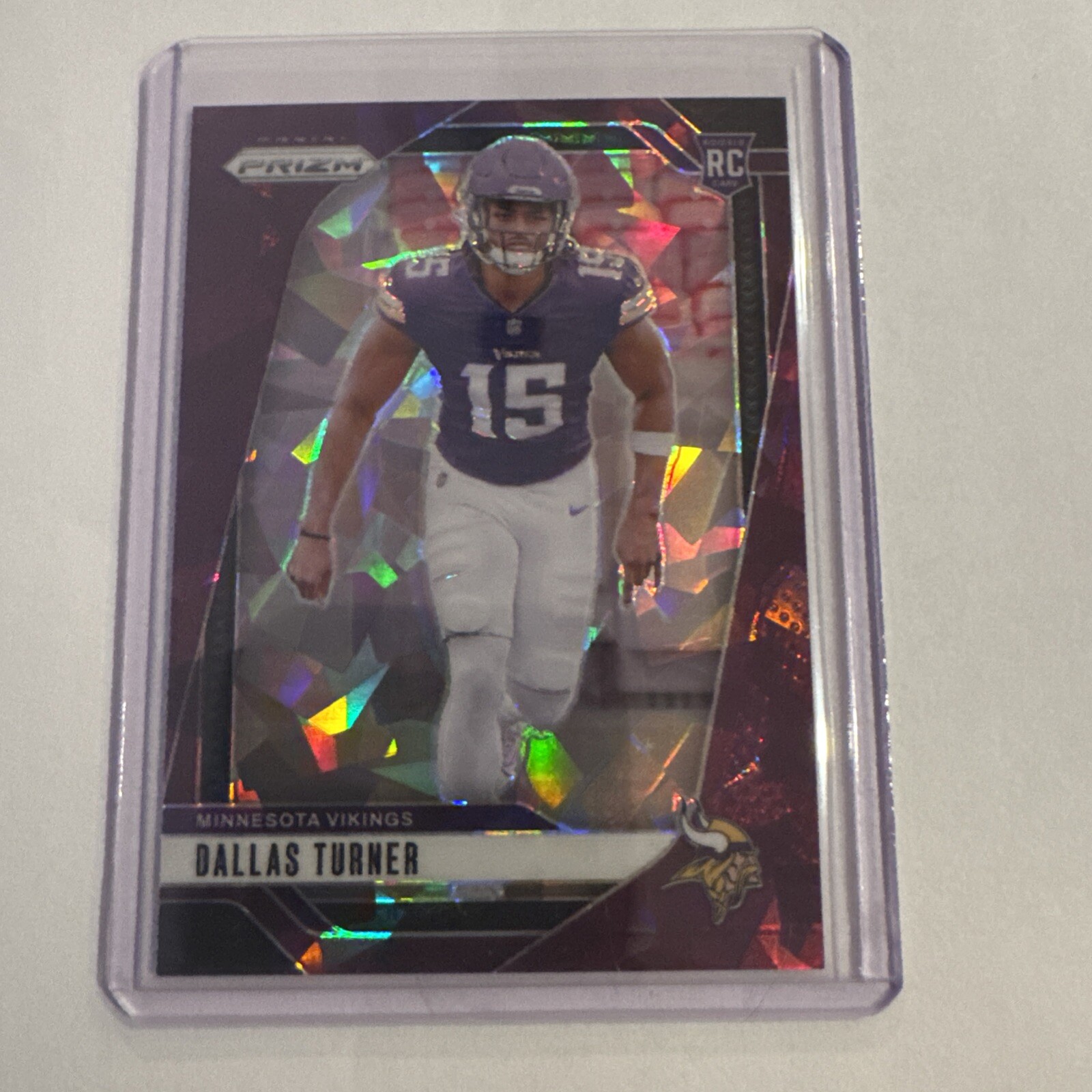 2024 Panini Prizm DALLAS TURNER #324 Purple Ice Prizm 158/225 Rookie RC Vikings