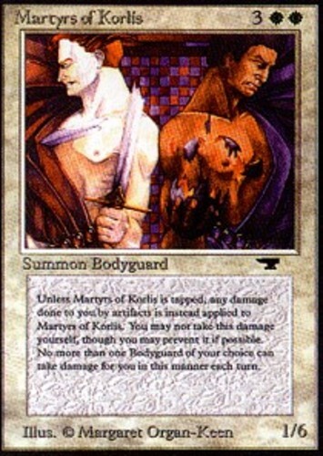Magic the Gathering Antiquities Uncommon Martyrs of Korlis