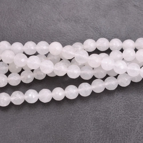 Wholesale Natural Gemstone FACETED Round Spacer Loose Beads 4MM 6MM 8MM 10MM - Picture 93 of 135