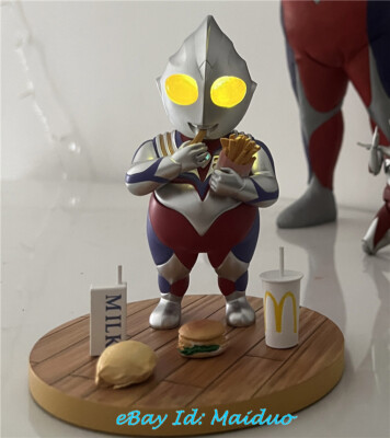 Fat Ultraman Tiga Resin Super Studio Model with led 15cm Original
