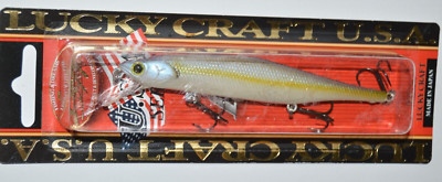 lucky craft lightning pointer 110sp 4.5'' suspending jerkbait chartreuse shad