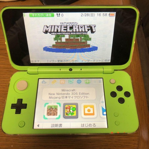 Minecraft Nintendo 2ds Xl Creeper Edition 578a Ebay