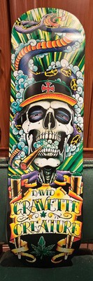 skateboard deck, Creature David Gravette, Chris Adams