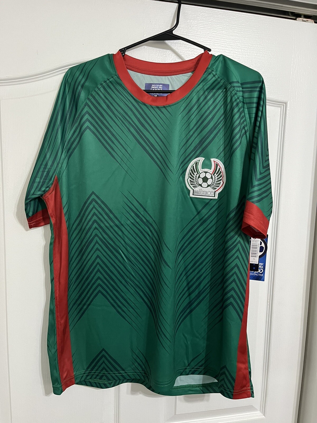 Mexico Soccer Jersey Game Of The World Juego Del Mundo Size XL (0131-7)