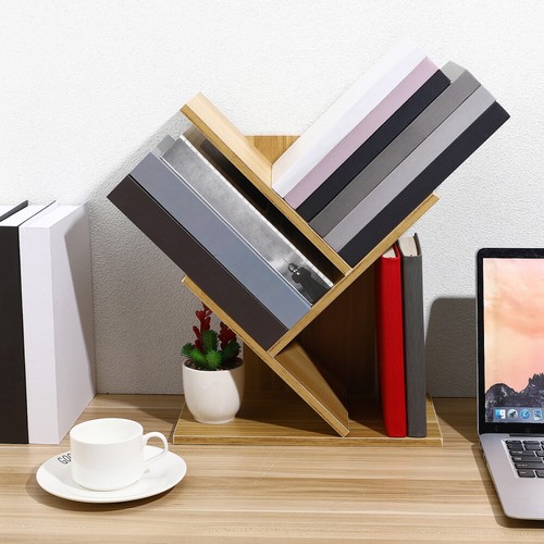 Desktop Bookcase Book Wooden Bookcase Book Storage Rack - Picture 11 of 11