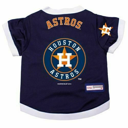 NEW! HOUSTON ASTROS DOG CAT PREMIUM ALTERNATE JERSEY w/ NAME TAG LICENSED  XL