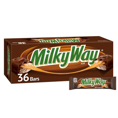 #ad MilkyWay Candy Milk Chocolate Bars Bulk Pack Full Size 1.84 oz Pack of 36 $37.99