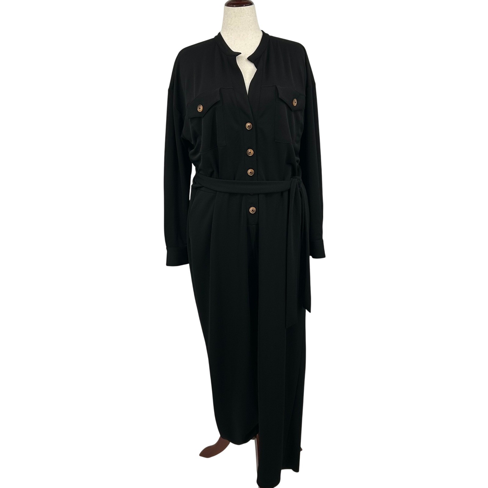 ELOQUII ELEMENTS Wms Black Holiday Jumpsuit 20  W… - image 1