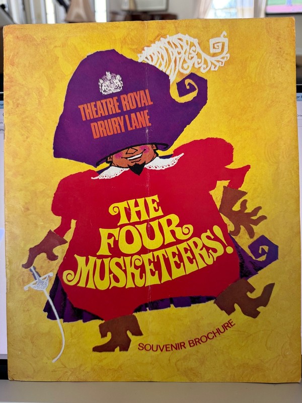 Raymond Massey THE FOUR MUSKETEERS Souvenir Program 9x11.5" Theatre Royal Drury