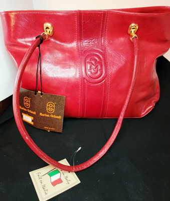 ** NWT** Marino Orlandi Italian Crafted Leather Shoulder Bag/Purse