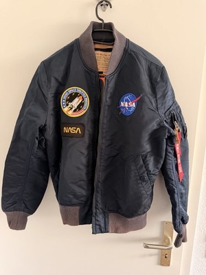 Alpha Industries MA-1 VF NASA - Bomberjacke - Größe M blue