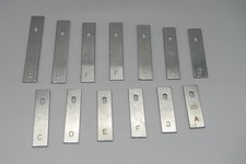 13 x Spare Vintage Pitched Metal Bars For New Era Diatonic Glockenspiel