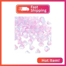 PATIKIL Glass Trumpet Flower Beads, 200 Pcs Gradient Flower Bead Charm for Jewel
