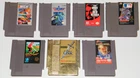 7 Rare Vintage Nintendo NES Video Game Tecmo Super Bowl ZELDA II Golf Top Gun ++