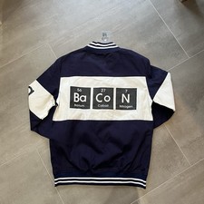 Classic Navy Varsity Bomber Jacket Men's Size M Brand New