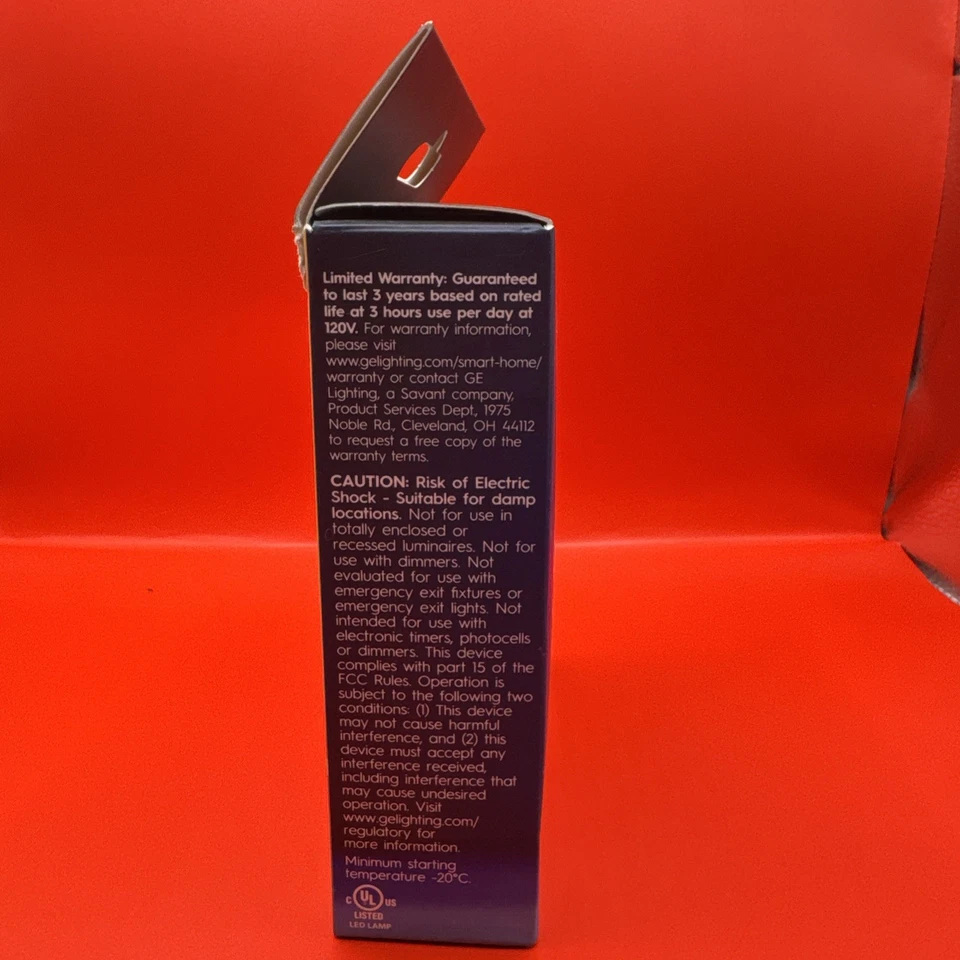 GE CYNC Smart Color Change Bulbs WiFi Compatible w Alexa & Google E12 Candelabra - Image 4 of 4