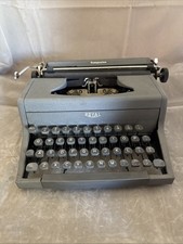 Royal Companion Typewriter Manual Vintage Typing Grey Steel Working Case Gray thumbnail