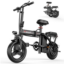 Foldable Electric Bike E-scooters Ebike 48V 10AH Adult Bicycles UL 2849 20miles