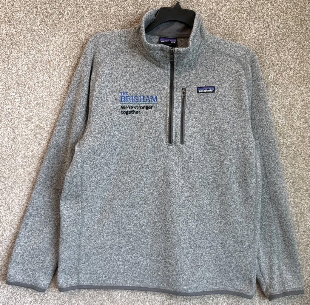 Patagonia Men's XL Gray Better Sweater 1/4 Zip Fleece Pullover Jacket 25523