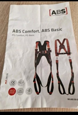 ABS Auffanggurt ABS Comfort / ABS Basic Sicherheitsgeschirr rot/grau/schwarz