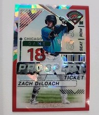 2024 Panini Prospect  Zach DeLoach #171, Red Cracked Ice, Chicago White Sox