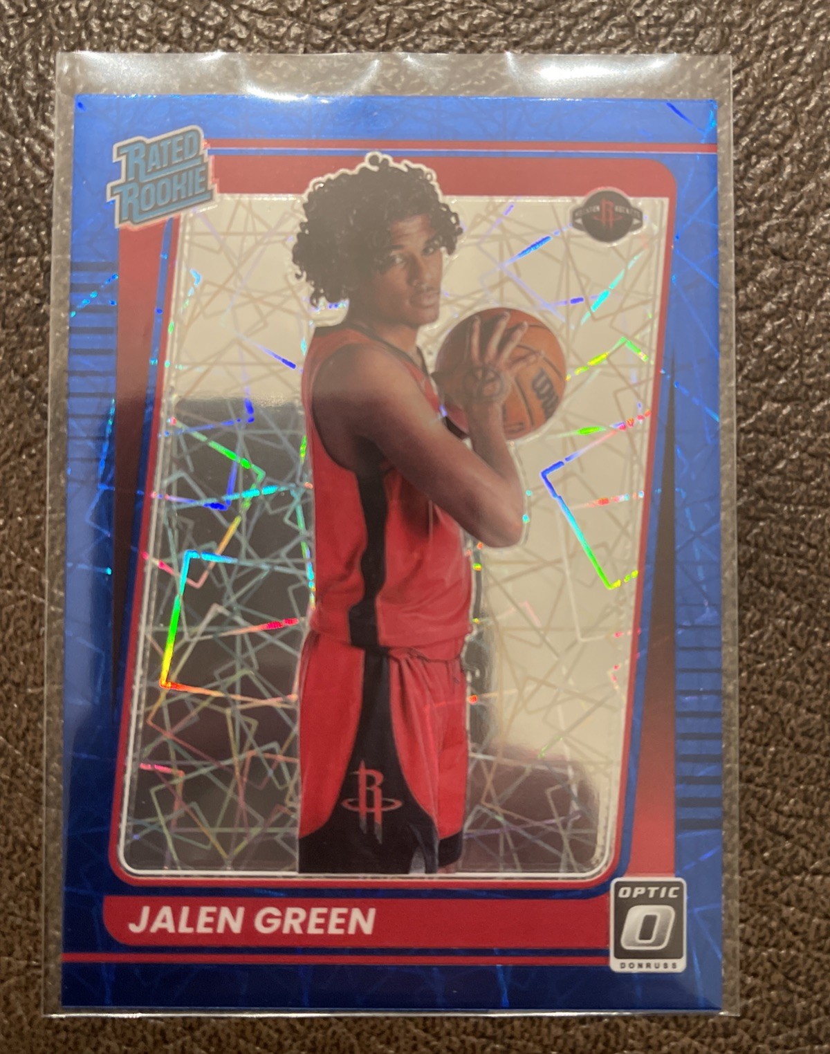 2021-22 Donruss Optic - Rated Rookie Jalen Green #159 Blue Velocity Prizm (RC)