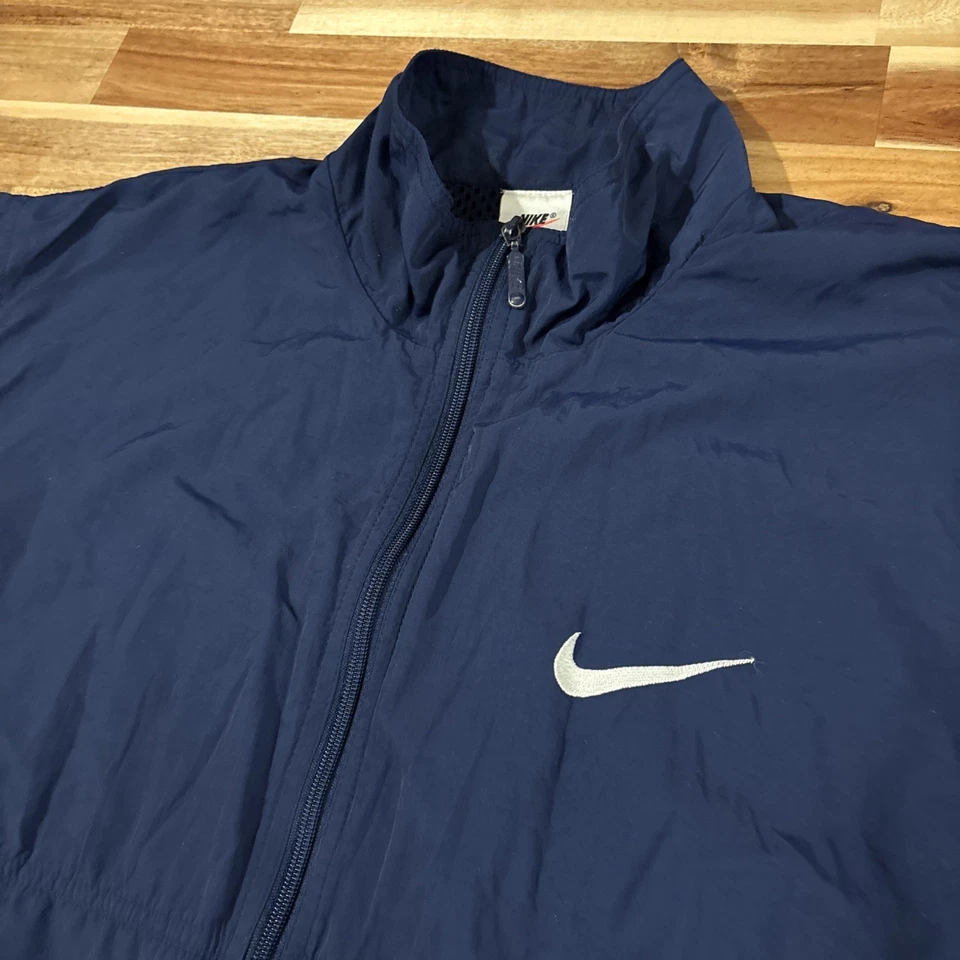 Chaqueta cortavientos de colección Nike EE. UU. Equipo Olímpico de Atletismo para hombre M azul cremallera completa Foto 4 de 4