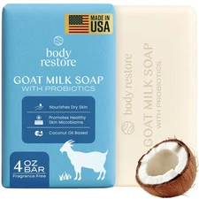 Goat Milk Soap 4 OZ 1 Pack - Christmas Stocking Stuffers, White Elephant, Coconu