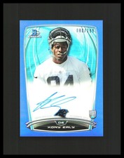 2014 Kony Ealy Rookie Card Auto - Bowman Chrome Blue /199 #RCRA-KE Panthers . rookie card picture