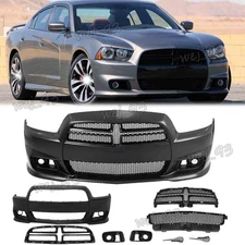 Fits 2008-2014 Dodge Charger SRT8 PP Front Bumper Cover Conversion Kit